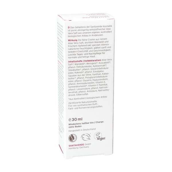 Emulsión ligera de aloe vera
