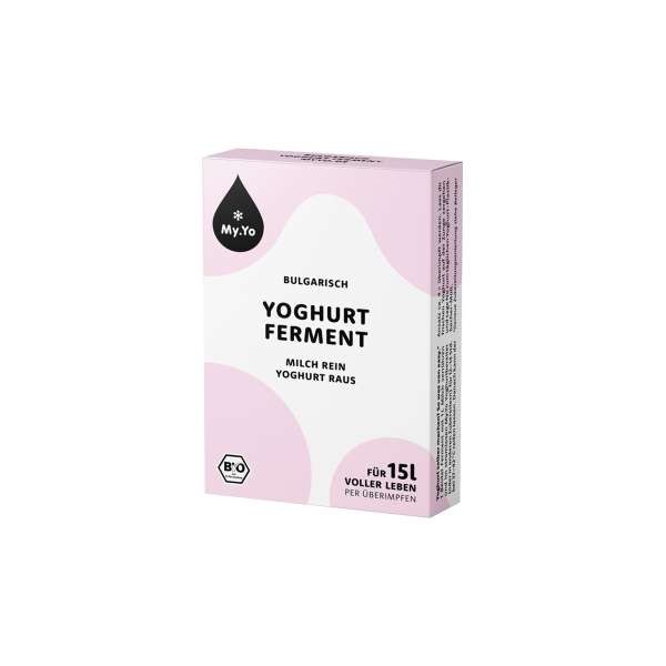 Fermentos ecológicos para hacer yogur búlgaro