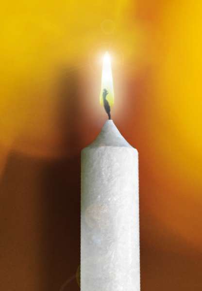 Velas de estearina 21 cm (set de 4)