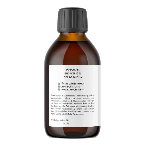 Gel natural sin fragancia para ducha Pure Nature