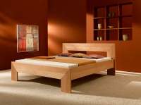 Cama de madera maciza de haya Frame Cama de madera maciza de haya Frame
