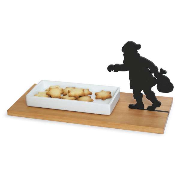 Bandeja para aperitivos de Papá Noel