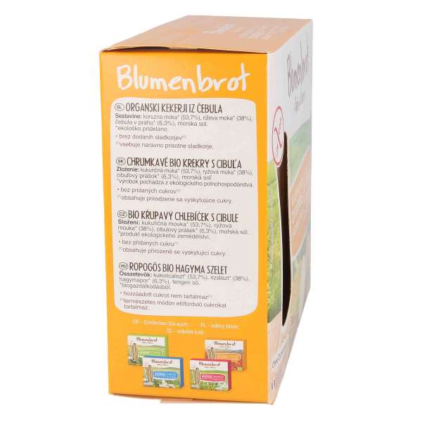 Crackers ecológicos de cebolla sin gluten