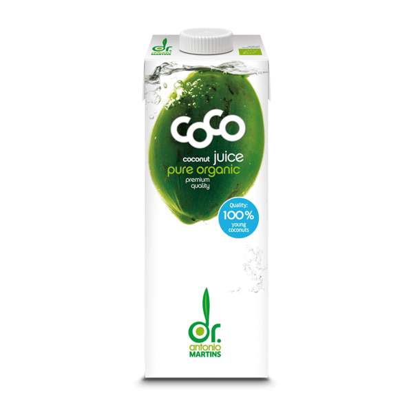 Agua de coco verde ecológico Dr. Antonio Martins 1 litro Agua de coco verde ecológico Dr. Antonio Martins 1 litro