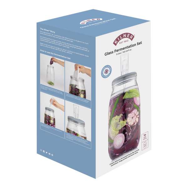 Tarro para fermentación Kilner 3 litros