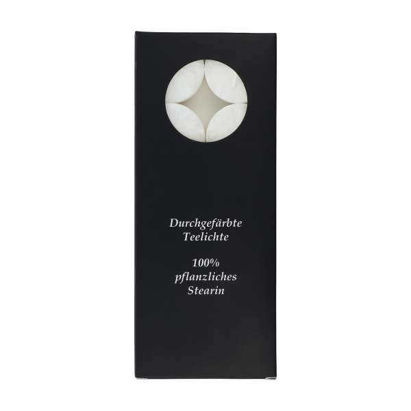 Velas de té de estearina blancas (set de 10) Velas de té de estearina blancas (set de 10)