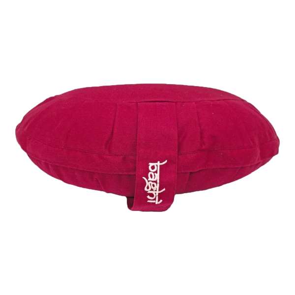 Zafu media luna ecológico para meditación y yoga de Baghi