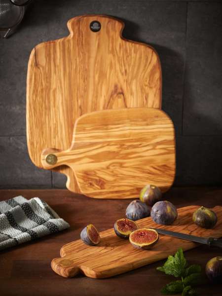 Tabla de corte de madera de olivo 42x14 cm