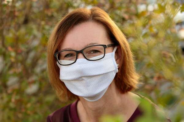 Mascarilla antirradiación alta frecuencia sin clip nasal