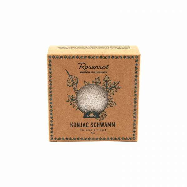 Esponja de konjac Rosenrot para limpieza facial