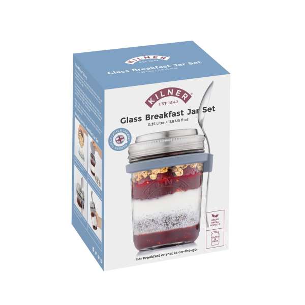 Fiambrera de vidrio sin plástico Kilner 350 ml