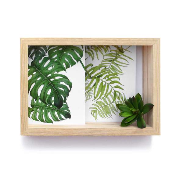 Marco decorativo de madera de fresno