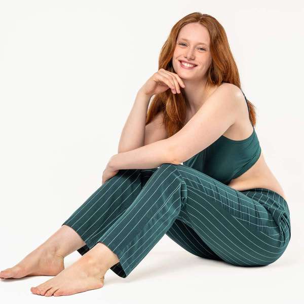 Pantalones pijama y relax Sarabea de algodón ecológico