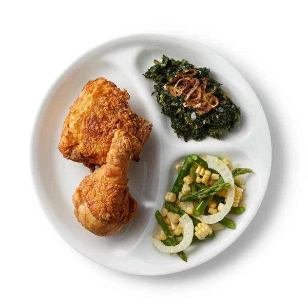 Plato de vidrio Corelle con 3 secciones ø 26 cm