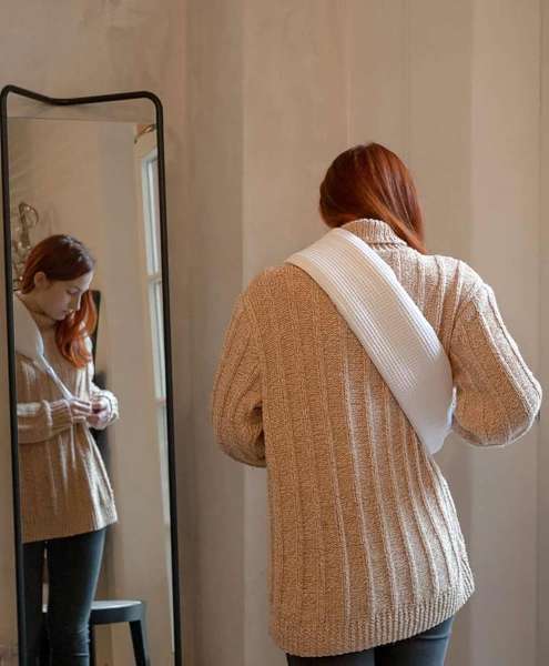 Bolsa para agua caliente con funda gofrada de algodón ecológico