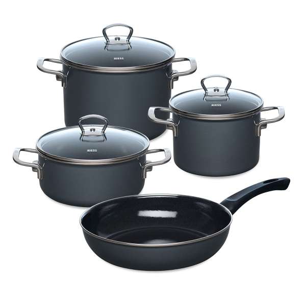 Batería cocina hierro esmaltado natural 4 piezas Nouvelle Batería cocina hierro esmaltado natural 4 piezas Nouvelle
