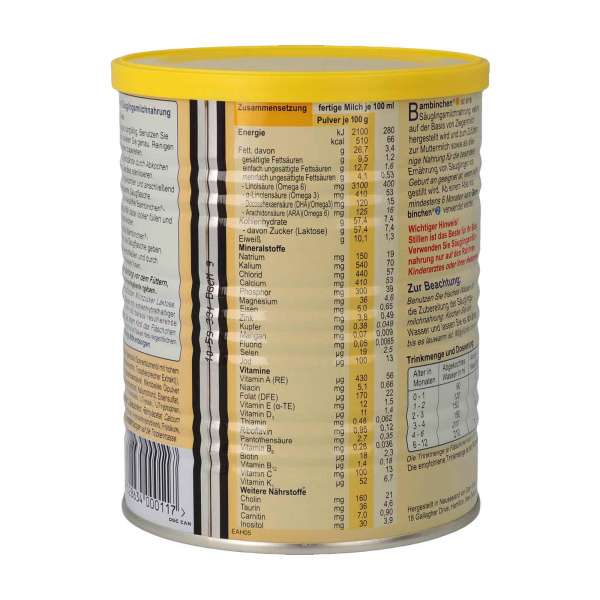 Leche infantil de cabra Bambinchen 1 (0-6 meses) set 12