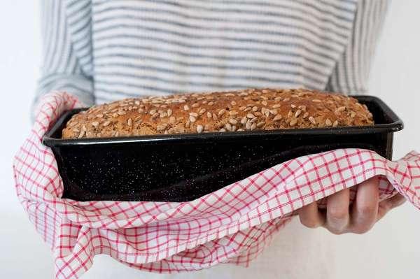 Molde de hierro esmaltado pan y pastelería 35x14 cm