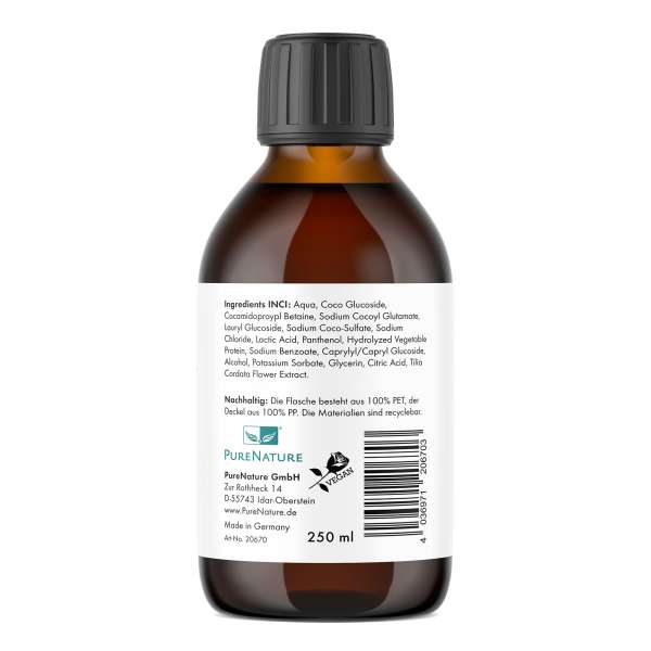 Champú natural con queratina sin perfume