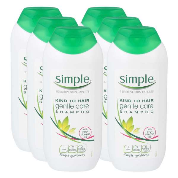 Champú suave de Simple (set de 6) Champú suave de Simple (set de 6)