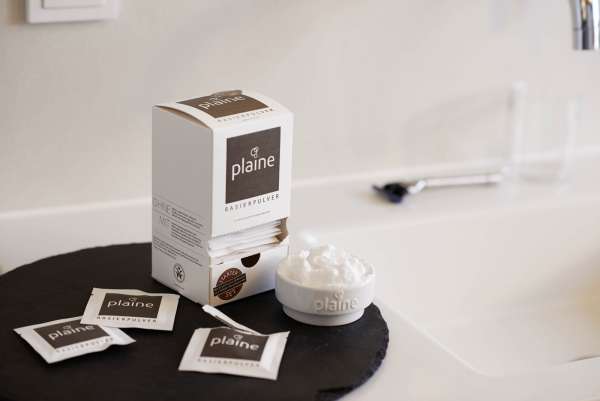 Kit de afeitado con espuma en polvo Plaine y cuenco