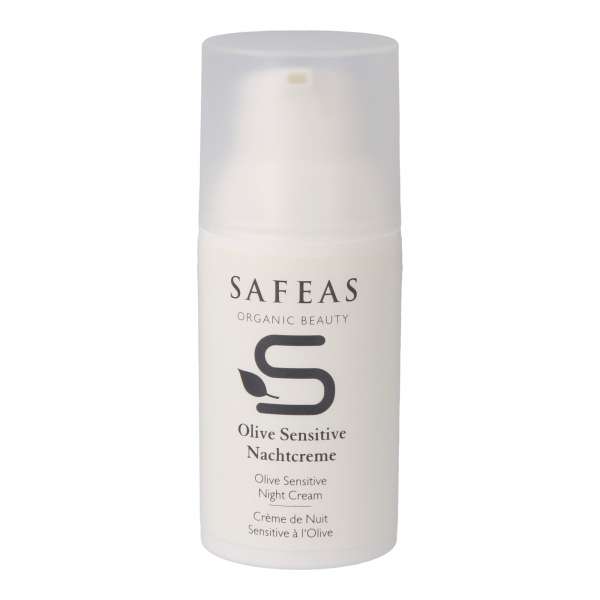 Crema facial de noche Olive Sensitive de Safeas