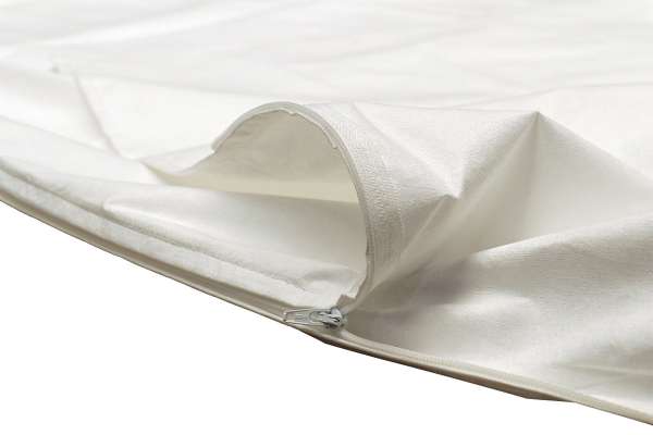 Funda antiácaros para saco de dormir con funda para almohada 80x220 cm.