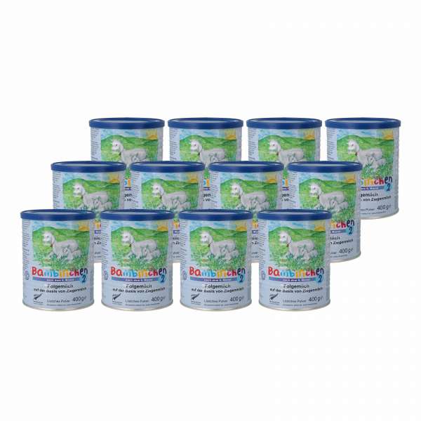 Leche infantil de cabra Bambinchen 2 (7-12 meses) set 12 Leche infantil de cabra Bambinchen 2 (7-12 meses) set 12