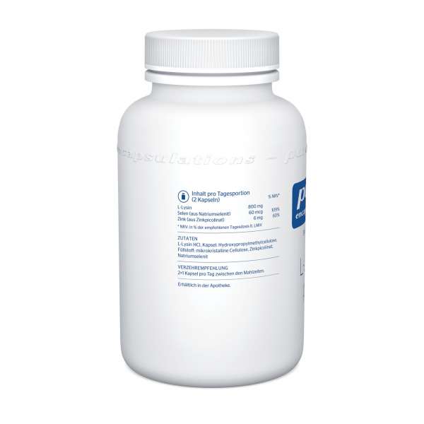 Suplemento L-Lysin Plus de Pure Encapsulations