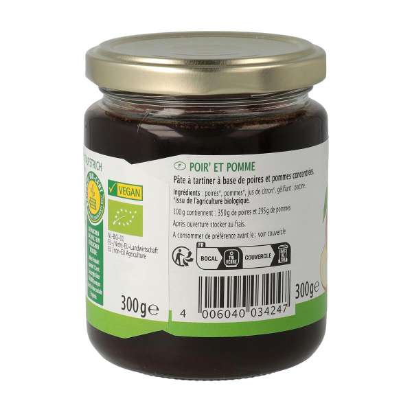 Compota de pera y manzana bio