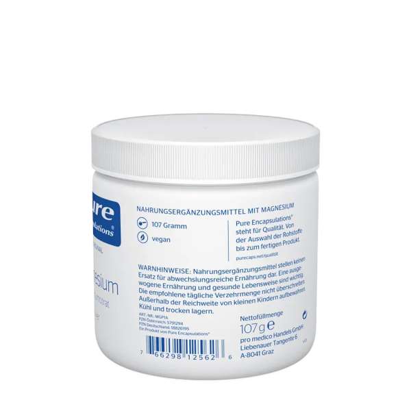Citrato de magnesio en polvo Pure Encapsulations