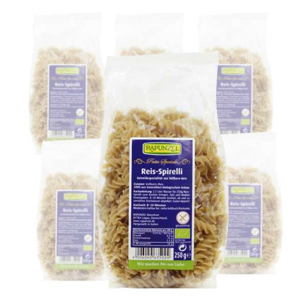 Espirales de arroz bio sin gluten (set 6) Espirales de arroz bio sin gluten (set 6)