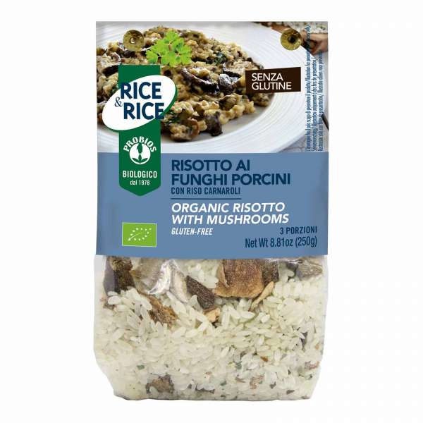 Risotto con setas ecológico sin gluten Risotto con setas ecológico sin gluten
