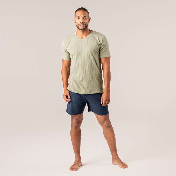 Pijama corto hombre algodón ecológico Rex