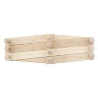 Vista previa: Perchero ajustable de madera 10 ganchos Vista previa: Perchero ajustable de madera 10 ganchos