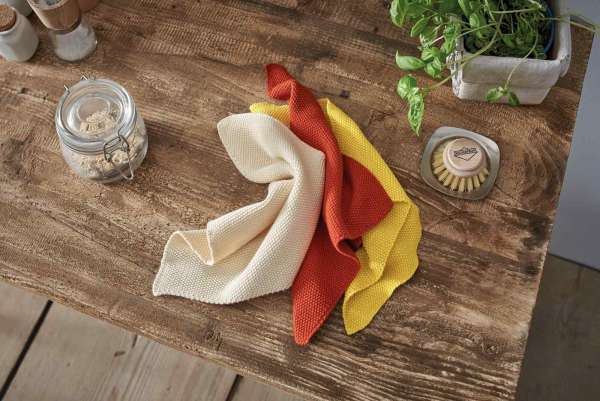 Pack de 2 paños de cocina de algodón ecológico