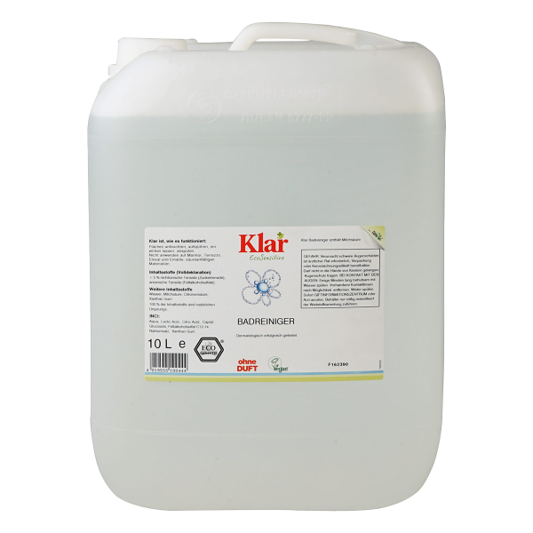 Limpiador ecológico para baño 10 l. Limpiador ecológico para baño 10 l.