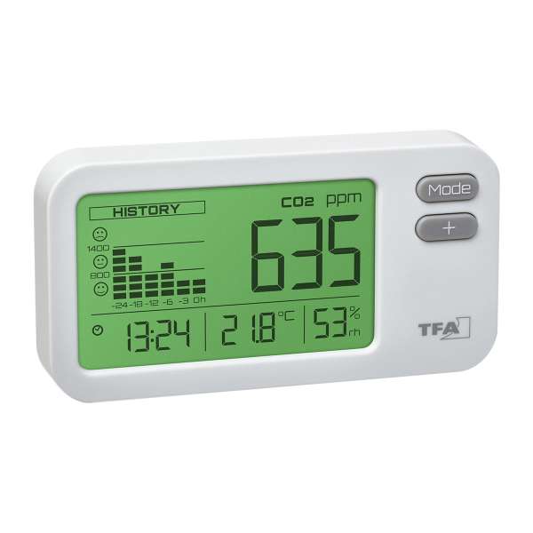 Detector/medidor de CO2 TFA Dostmann AIR CO2NTROL COACH Detector/medidor de CO2 TFA Dostmann AIR CO2NTROL COACH