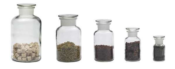 Tarro de farmacia de vidrio Tarro de farmacia de vidrio