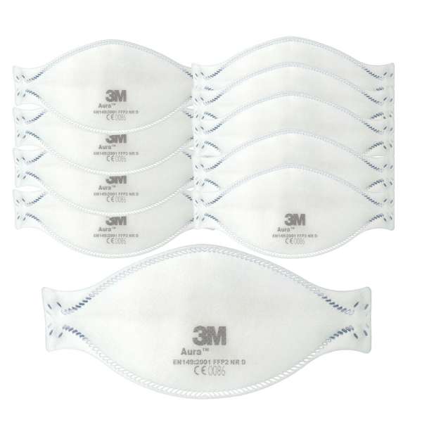 Mascarilla FFP2 Aura Aura de 3M (Pack 10 uds) Mascarilla FFP2 Aura Aura de 3M (Pack 10 uds)