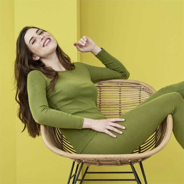 Camiseta ecológica manga larga lana/algodón Bianca