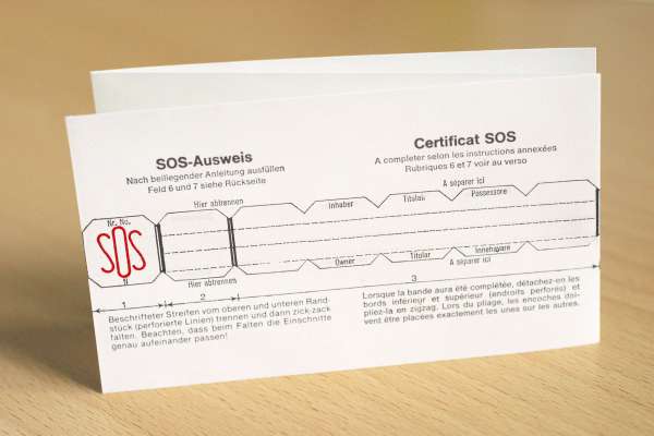 Recambio de ficha de datos médicos Talisman