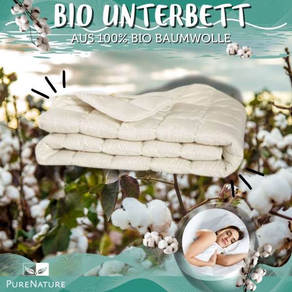 Protector acolchado de algodón bio para colchón