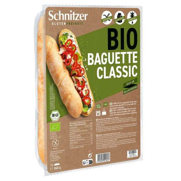 Baguette clásica fresca bio para hornear Baguette clásica fresca bio para hornear