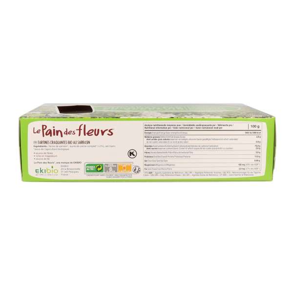 Crackers de trigo sarraceno bio sin gluten 300 gr