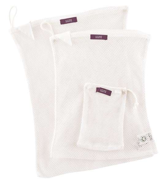 Bolsas de algodón bio con cremallera para lavadora Bolsas de algodón bio con cremallera para lavadora