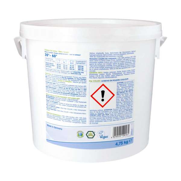 Detergente en polvo Basis Compact Color de Klar