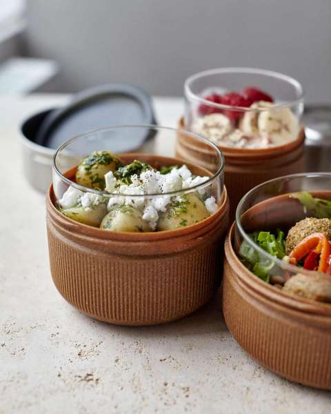 Fiambrera/Lunch box de vidrio de Black&Blum