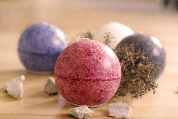 Velas de estearina redondas