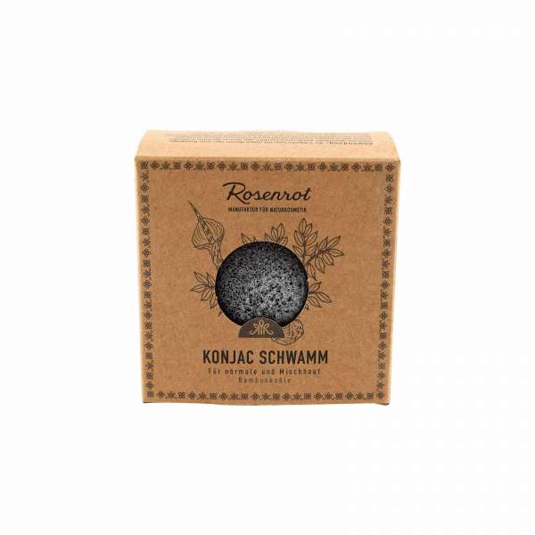 Esponja facial ecológica de konjac con carbón Esponja facial ecológica de konjac con carbón